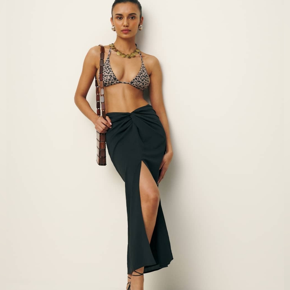 Reformation Orson Skirt Black - Size 8